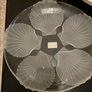 Crystal Frosted Shell Platter